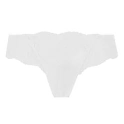 Slip Brésilien En Dentelle Et Soie