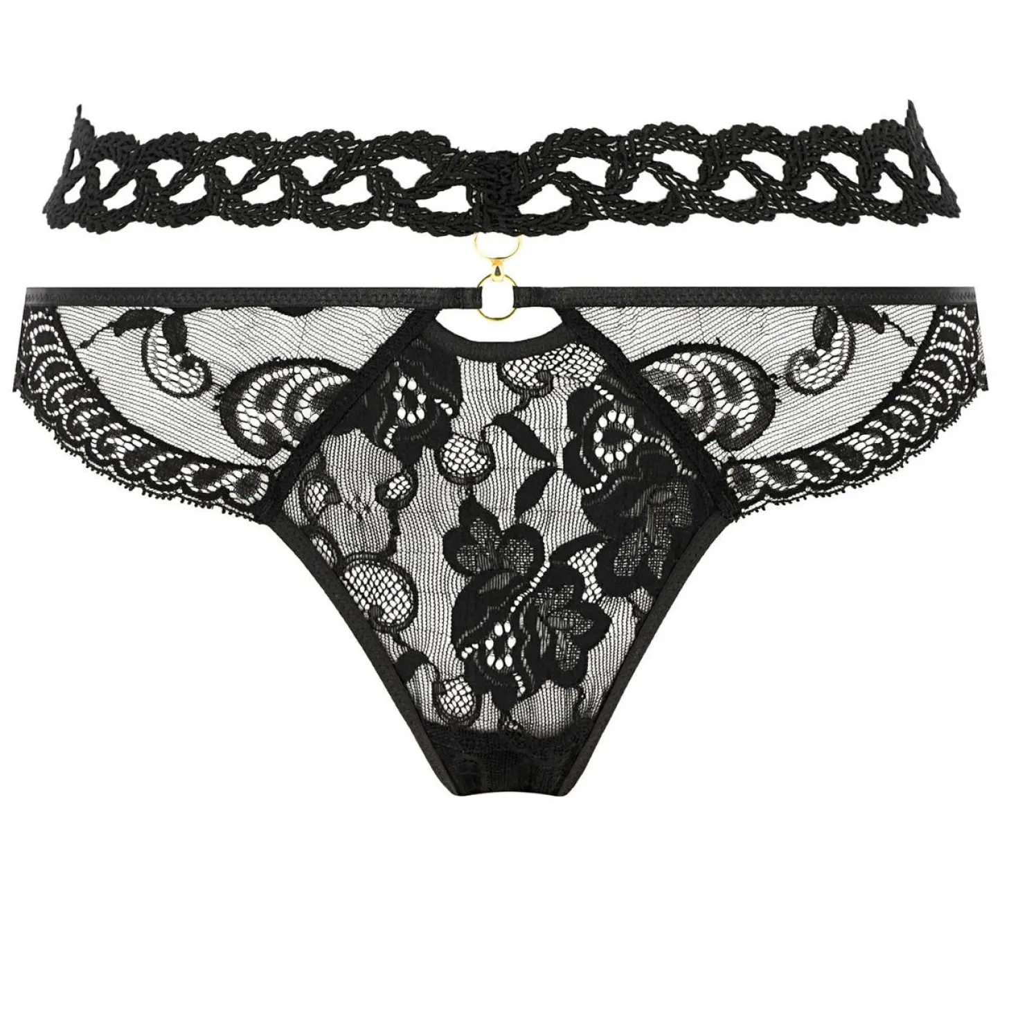 Slip Mini-Coeur En Dentelle
