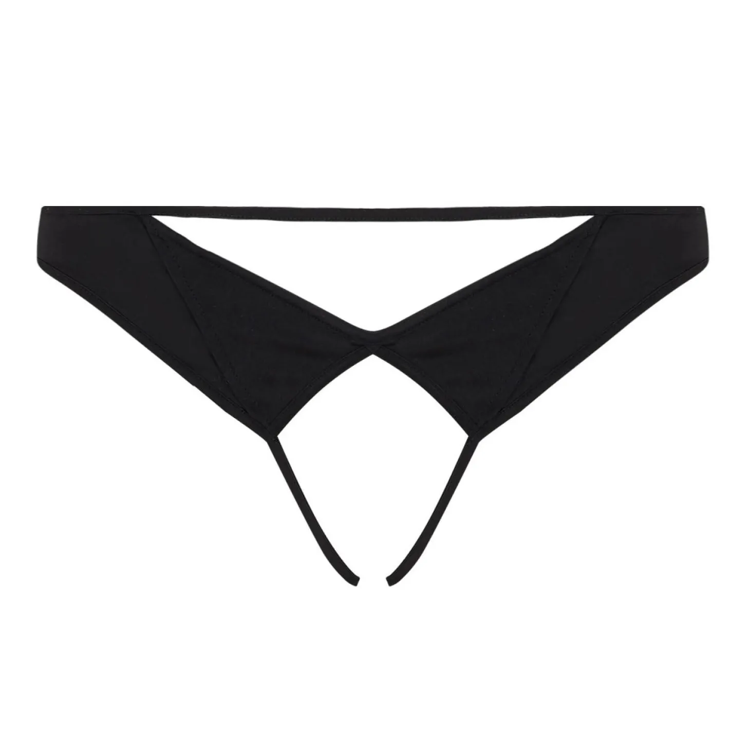 Slip Ouvert En Soie