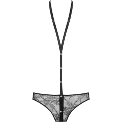 Slip Ouvrable Harnais En Dentelle