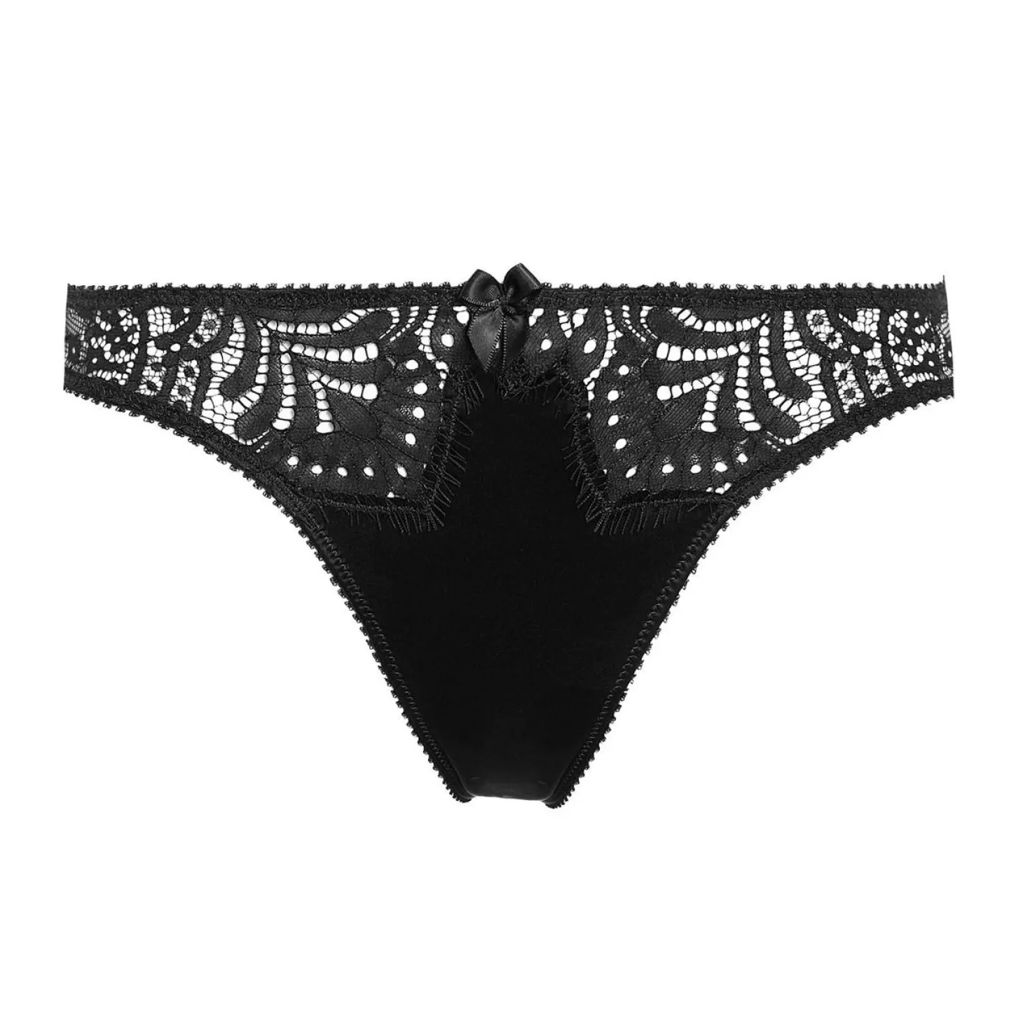 String Echancre En Satin