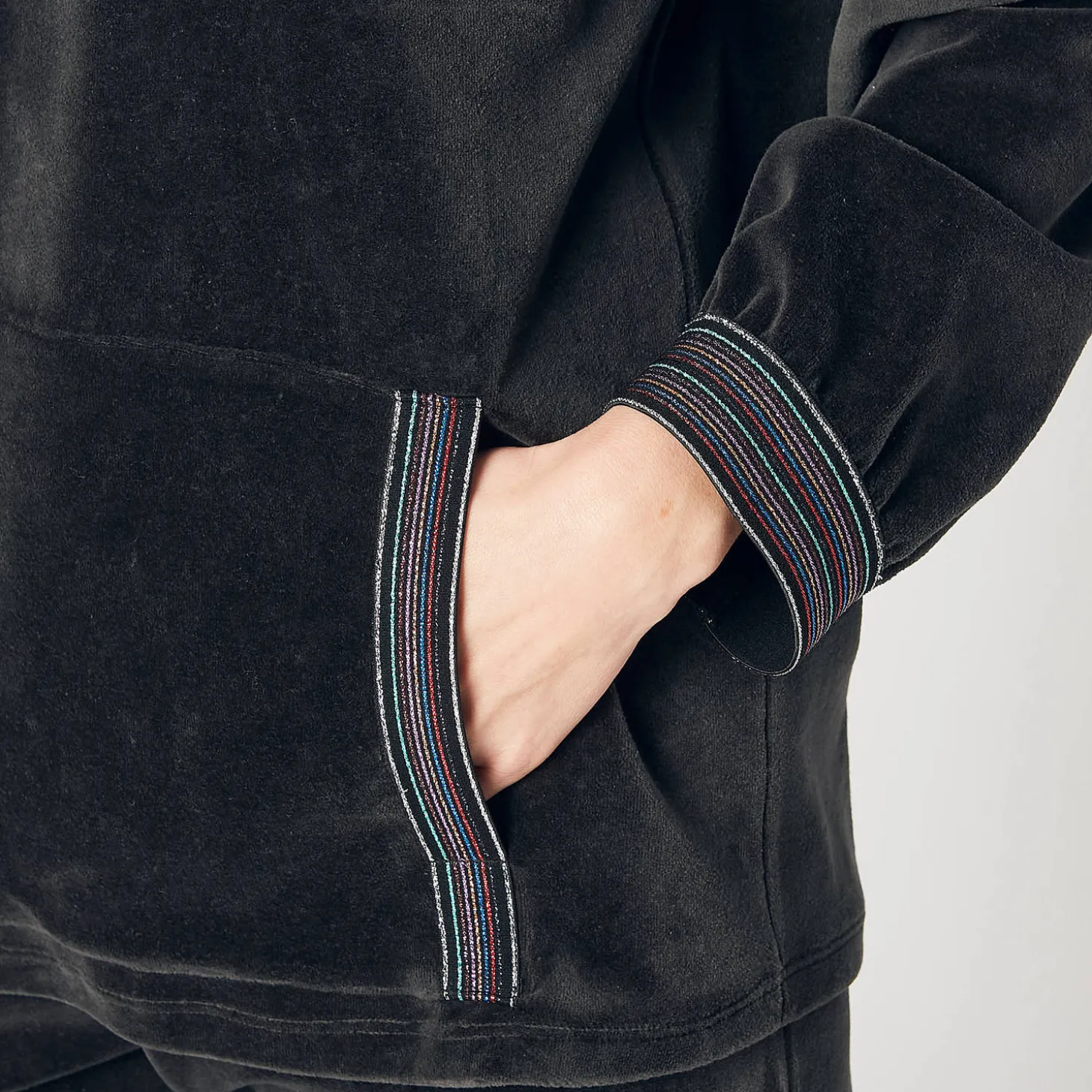 Sweat En Coton Effet Velours