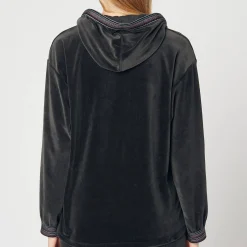 Sweat En Coton Effet Velours