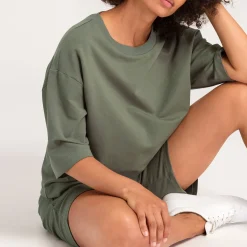 Sweat Manches 3/4 En Coton