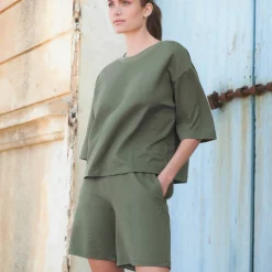 Sweat Manches 3/4 En Coton