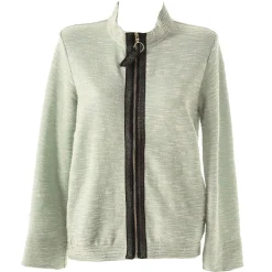 Sweat Zippe Lurex En Coton