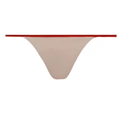 Tanga En Soie Et Dentelle