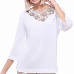 Top Manches 3/4 En Coton