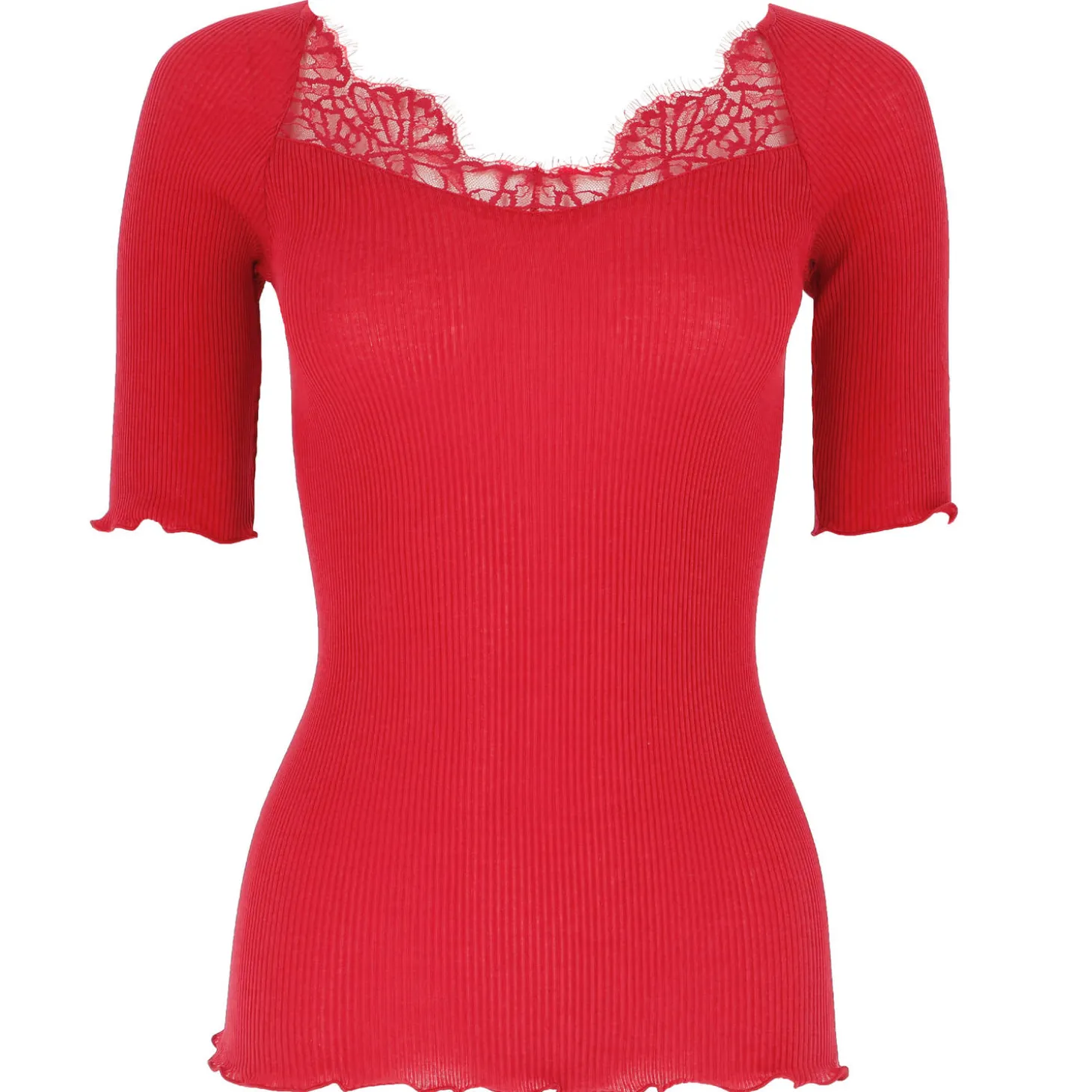 Top Manches 3/4 En Coton Fil D'Ecosse