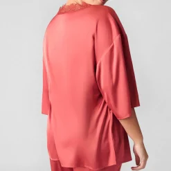 Top Manches 3/4 En Satin