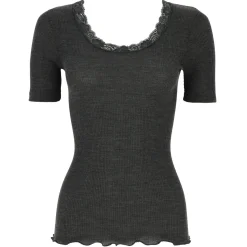 Top Manches Courtes En Laine Merinos Et Soie