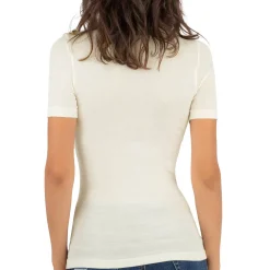 Top Manches Courtes En Laine Merinos Et Soie