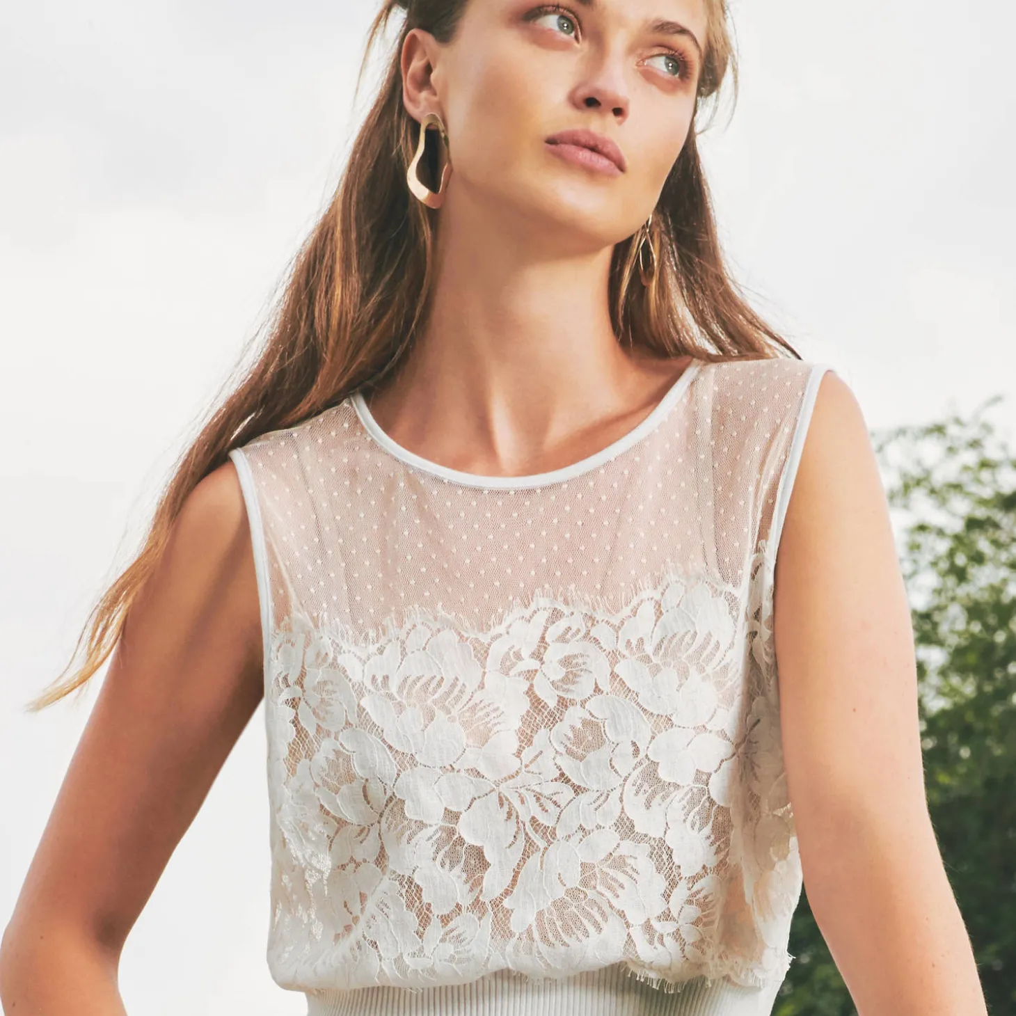 Top Sans Manches En Coton