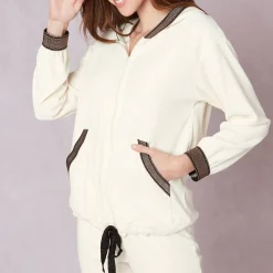 Veste En Coton Effet Velours